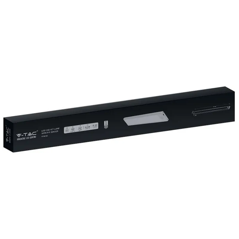 Corp Iluminat LED 2W 3000K IP20 cu Senzor Miscare - Argintiu