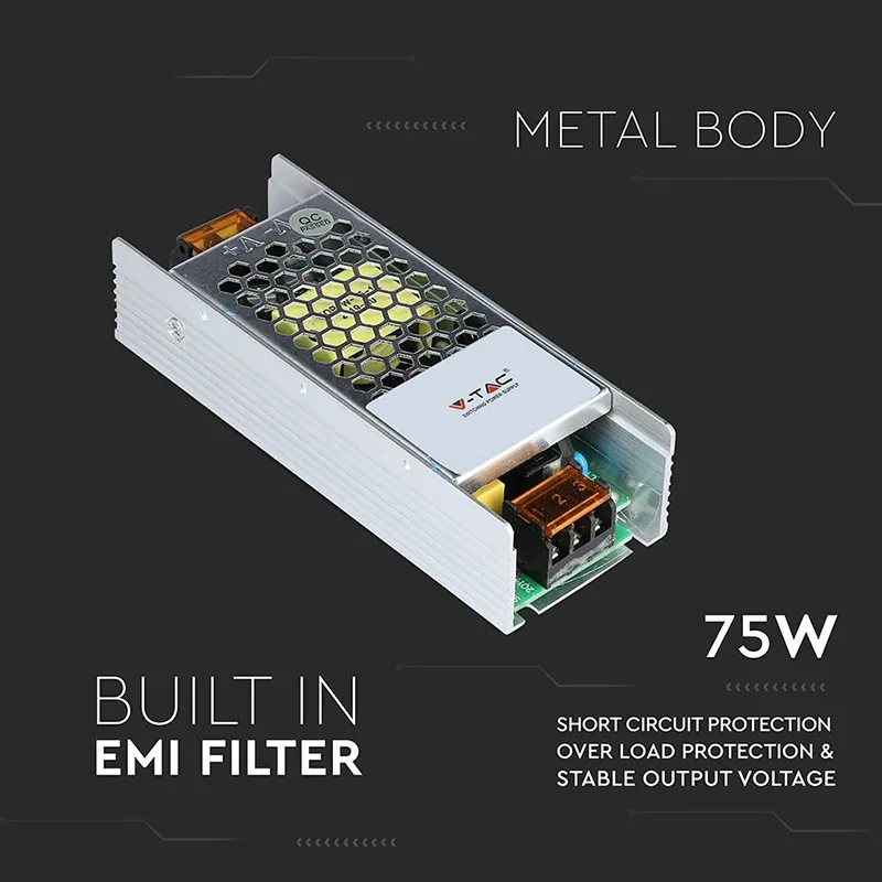 Sursa Alimentare SMPS Slim 12V 6A 75W