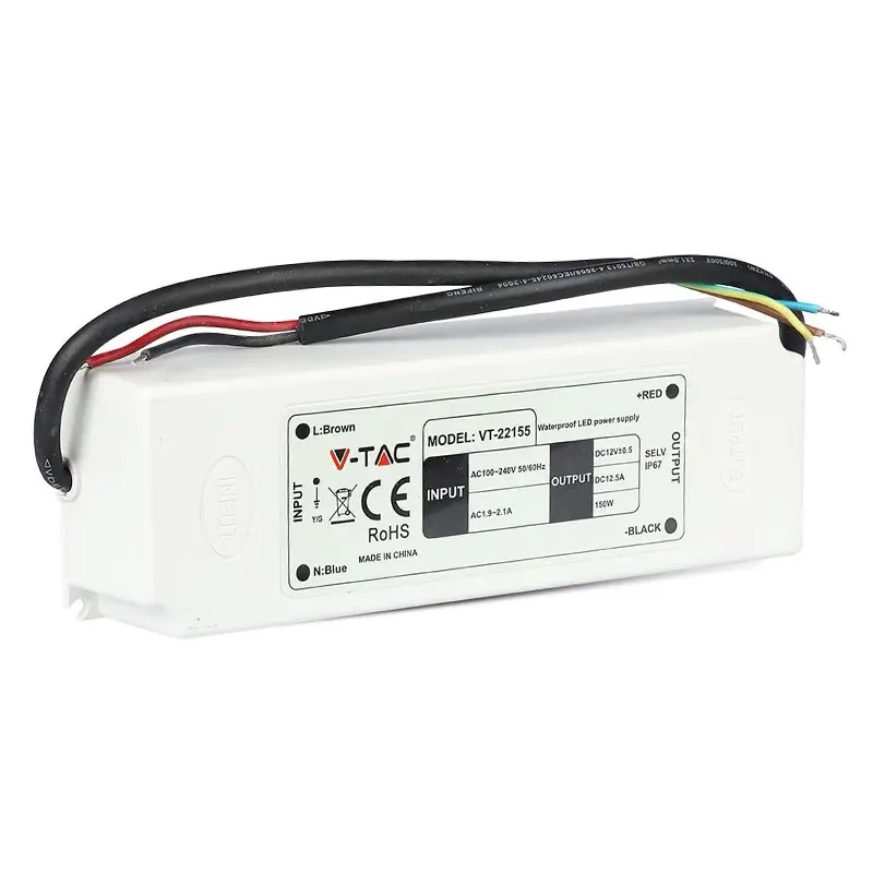 Sursa Alimentare Banda LED  12V 12.5A 150W IP67