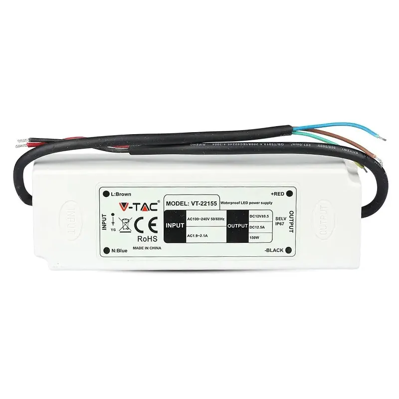 Sursa Alimentare Banda LED  12V 12.5A 150W IP67