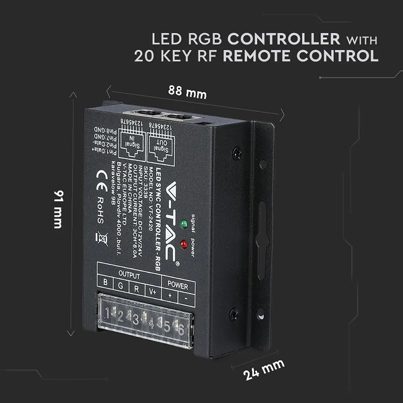 Controller Banda LED RGB 20 Butoane