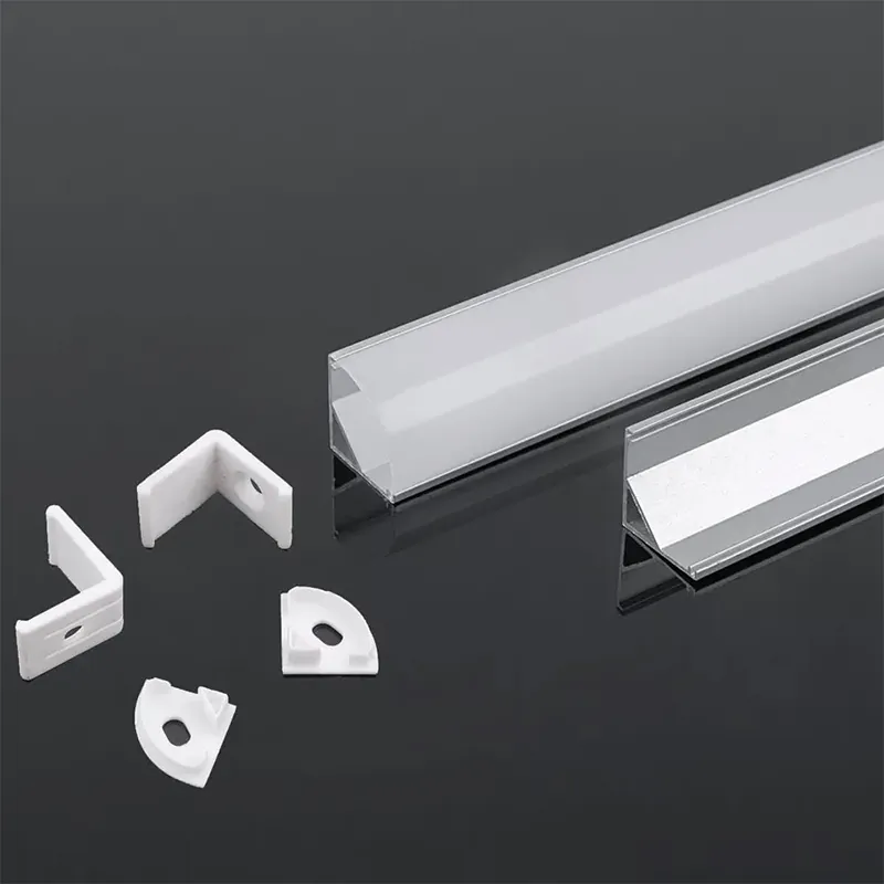 Profil Aluminiu pentru Banda LED 2M 15.8MM X 15.8MM Mat