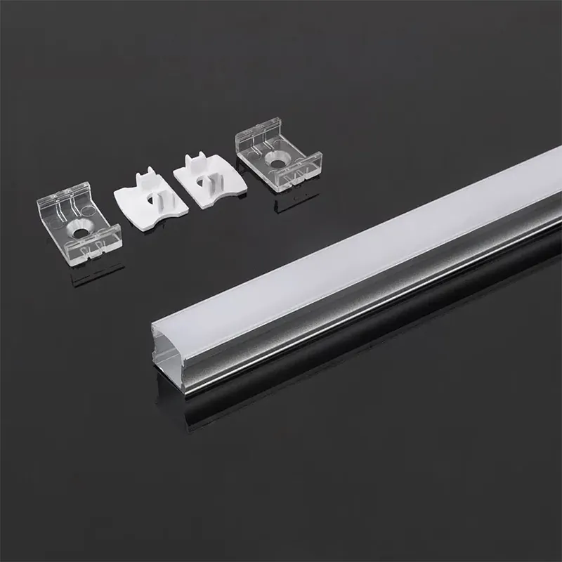 Profil Aluminiu pentru Banda LED 2M 17.2MM X 15.5MM Mat