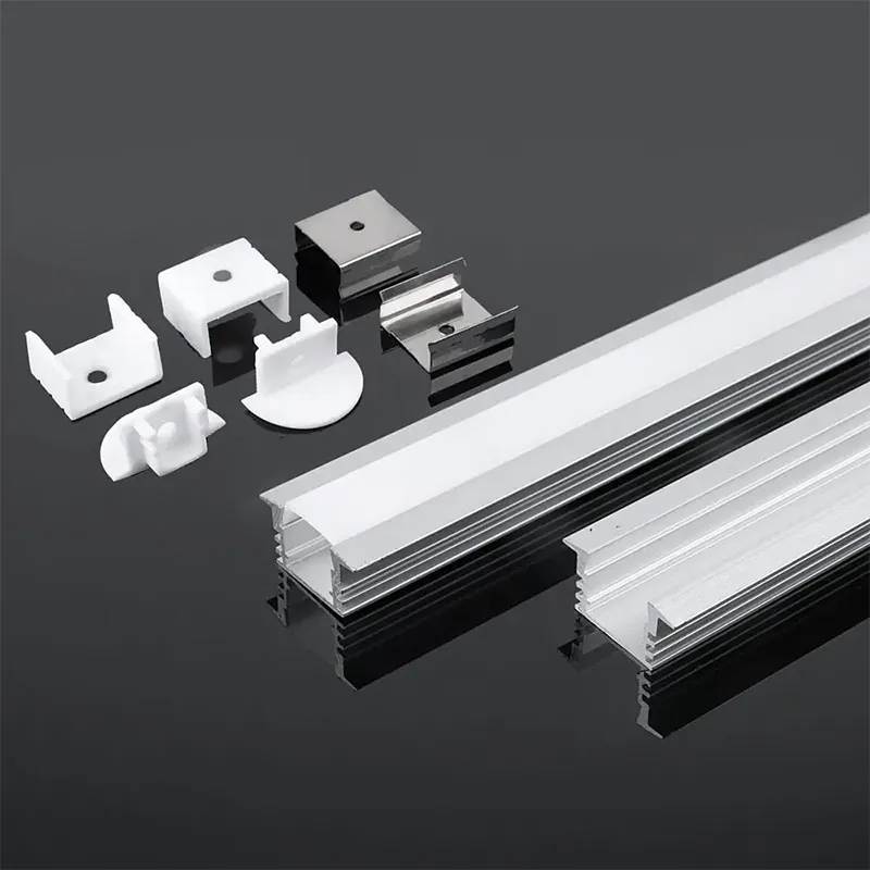 Profil Aluminiu pentru Banda LED 2M 24.5MM X 12.2MM Mat