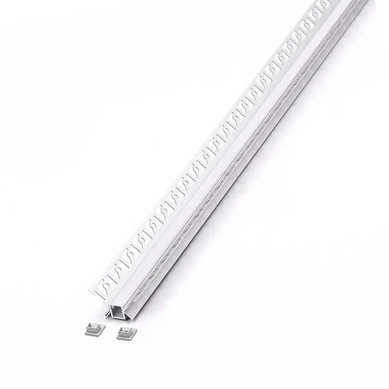 Profil Aluminiu pentru Banda LED Montaj Rigips Colt Interior 2M Mat