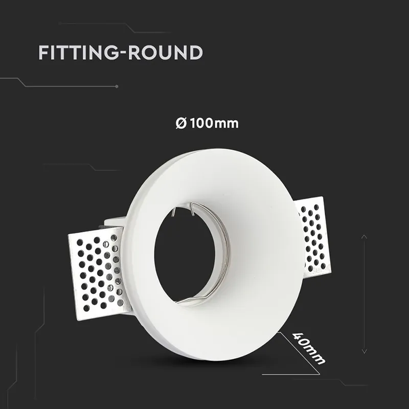 Corp Spot GU10 din Gips 100X 0MM - Alb