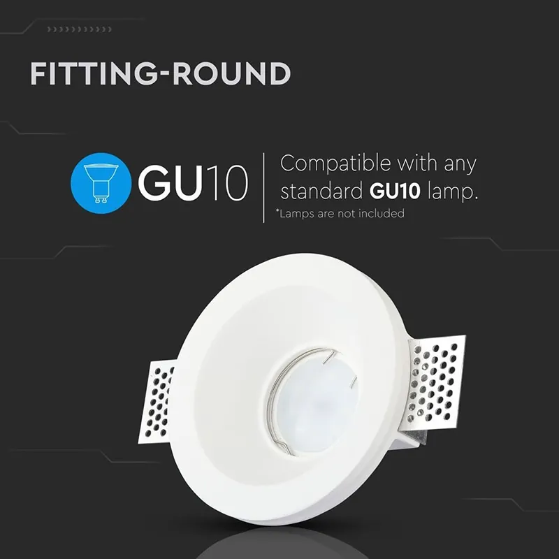 Corp Spot GU10 din Gips 100X 0MM - Alb