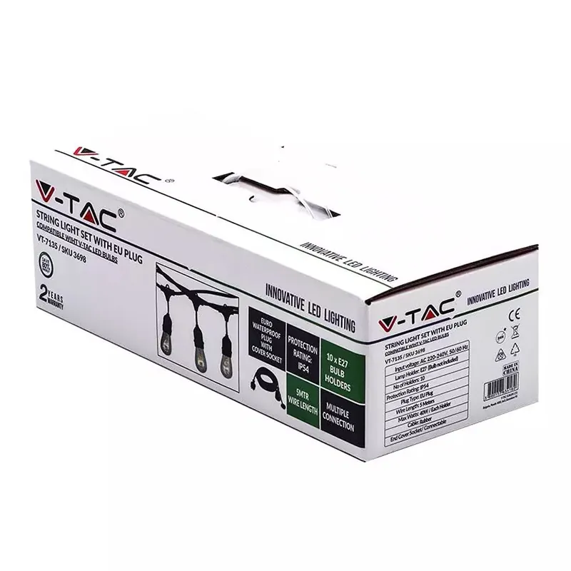 Sir Iluminat Festiv cu Soclu E27X10BUC 5M IP54
