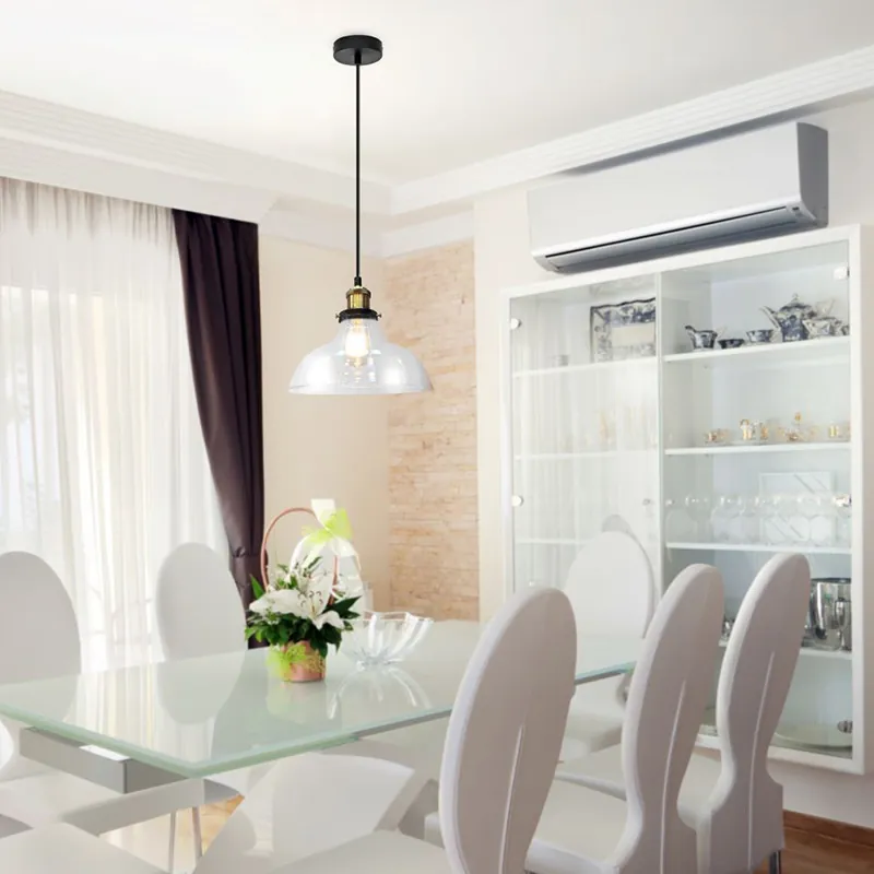 Pendul Tavan Soclu E27 24.5X23X110CM Sticla