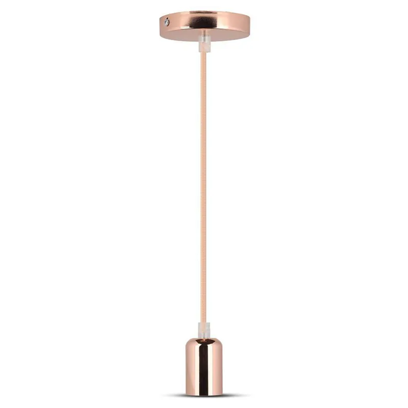 Pendul Tavan Soclu E27 Metal Gold Rose