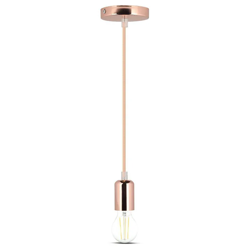 Pendul Tavan Soclu E27 Metal Gold Rose
