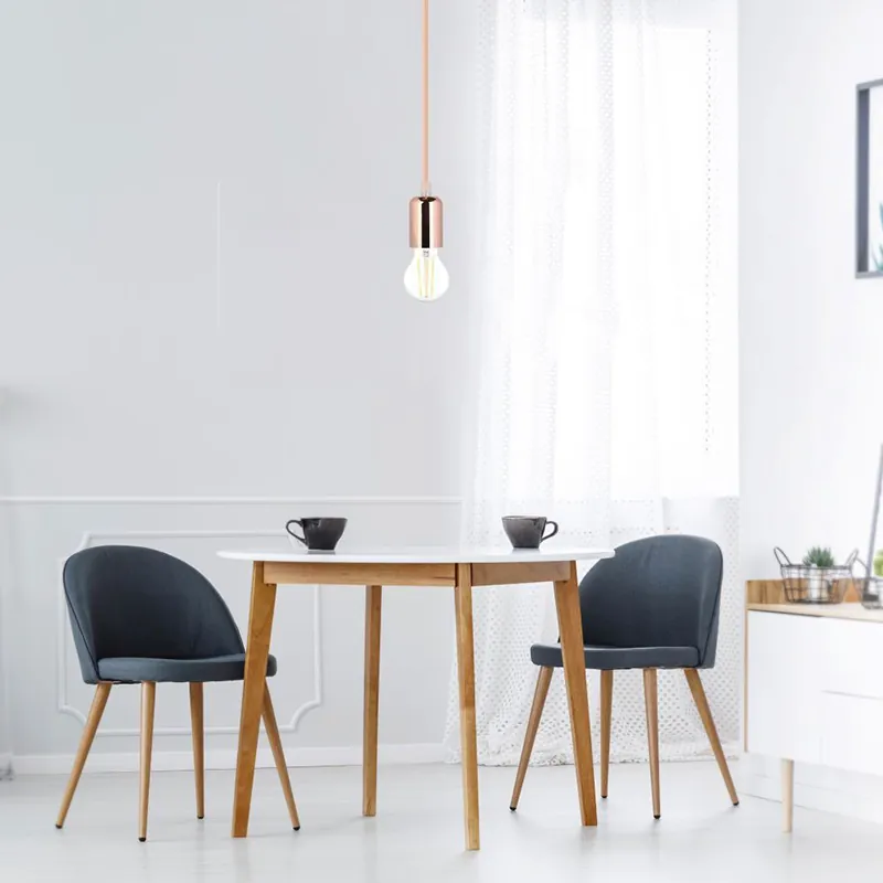 Pendul Tavan Soclu E27 Metal Gold Rose