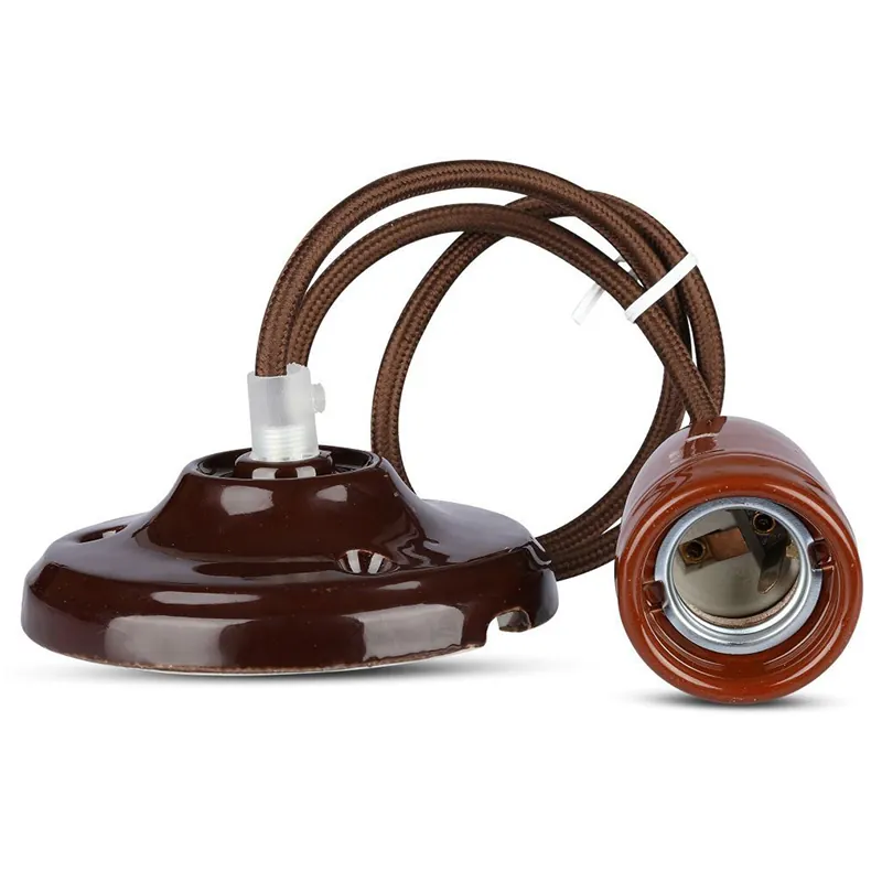 Pendul Tavan Portelan Soclu E27 - Maro