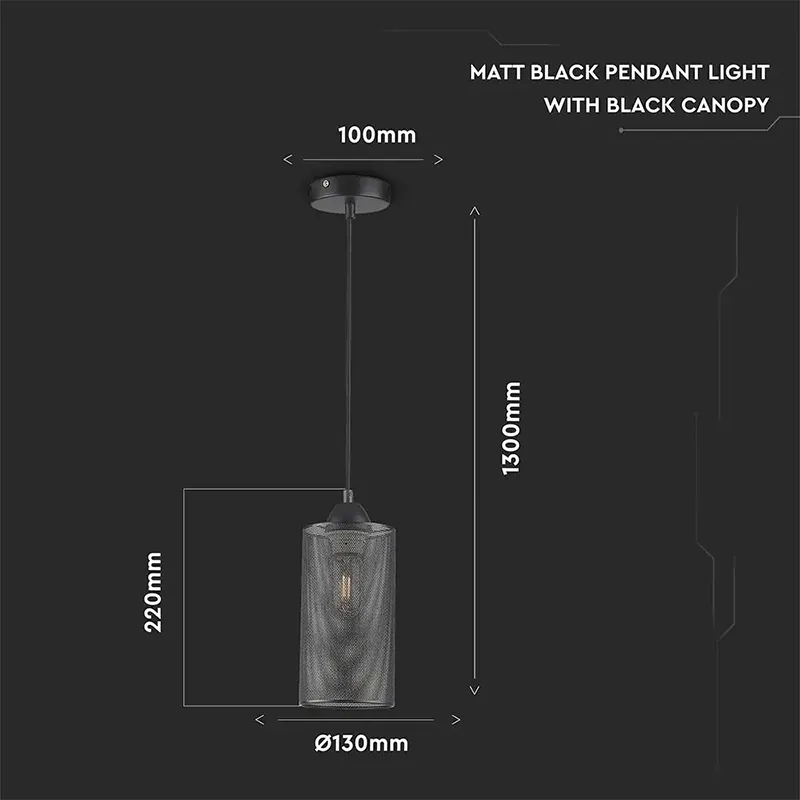 Corp Suspendat pentru Iluminat Max 60W IP20