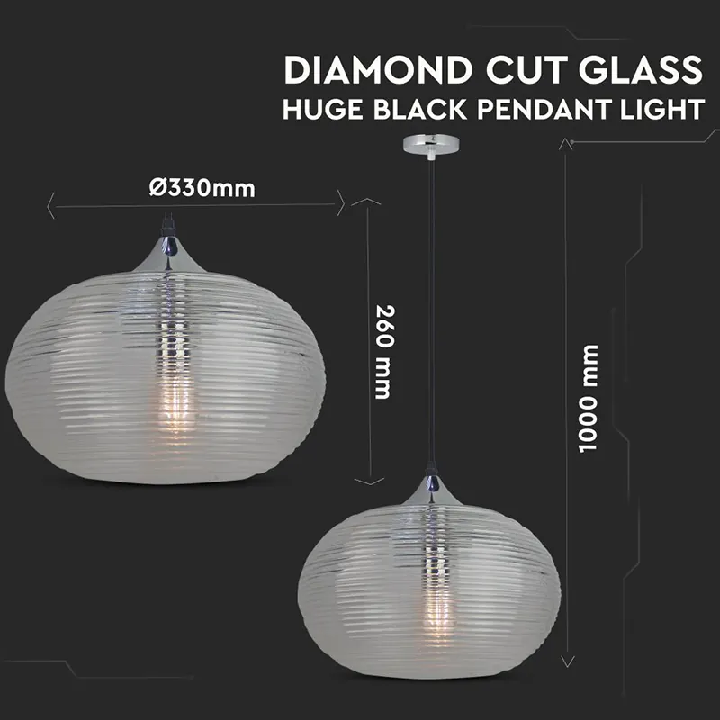 Pendul Tavan Soclu E27 33X38X10CM Diamond