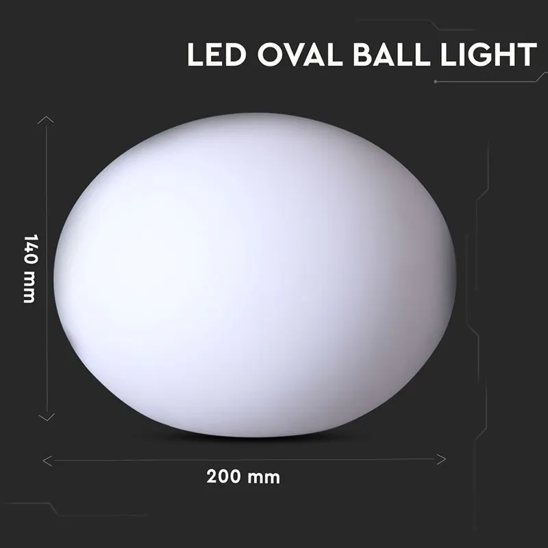 Lampa LED RGB Decorativa Exterior IP67 20X14CM