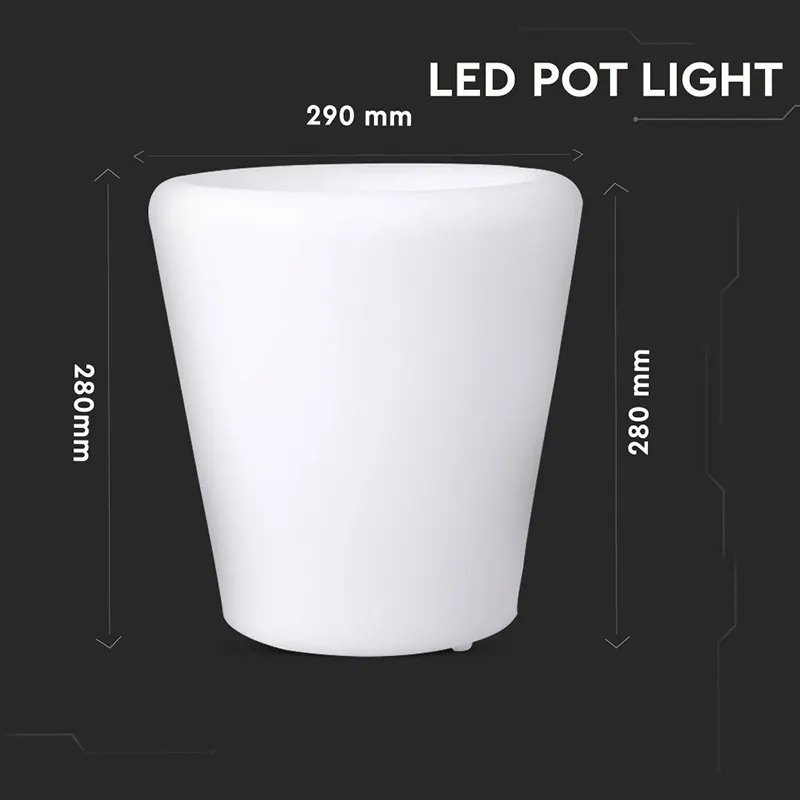Lampa LED RGB Model Recipient Plante 28X29CM