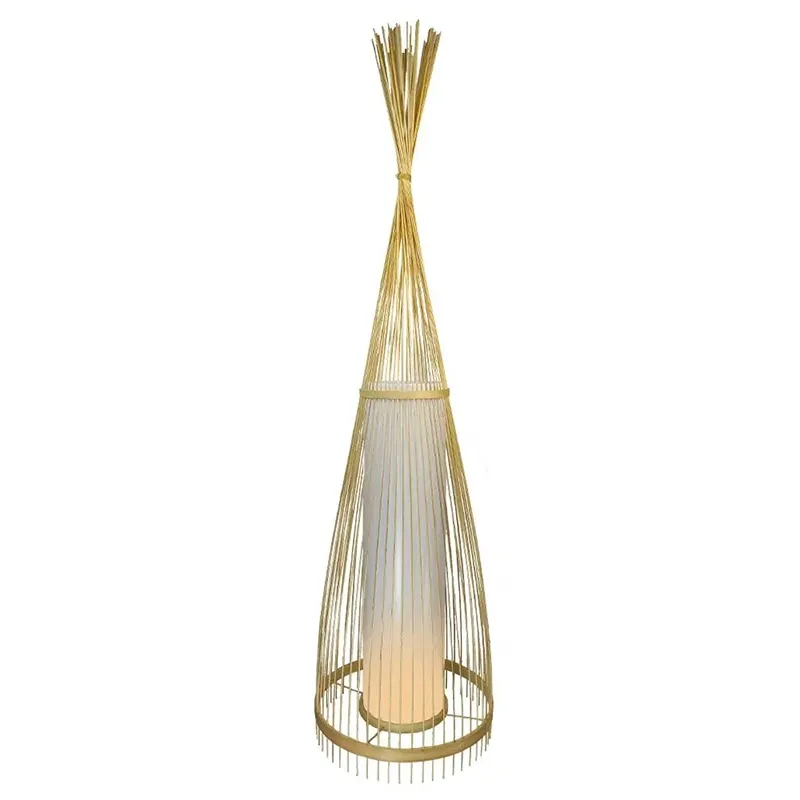 Lampa Podea din Rattan Soclu E27 100CM