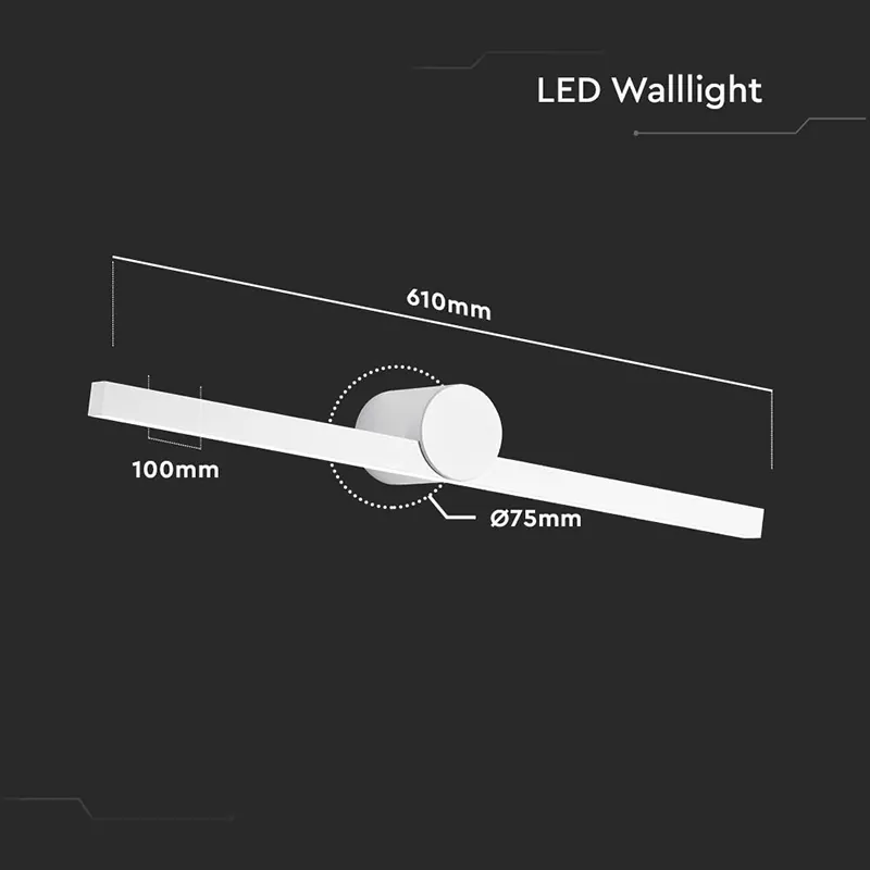 Corp Iluminat LED Montaj Deasupra Oglinzii 10W 4000K - Alb