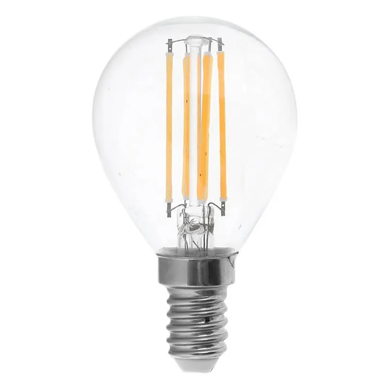 Bec E14 cu Filament LED 4W 3000K Alb Cald
