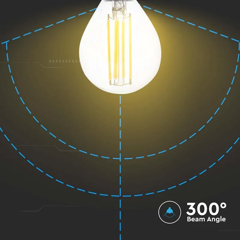 Bec E14 cu Filament LED 4W 3000K Alb Cald