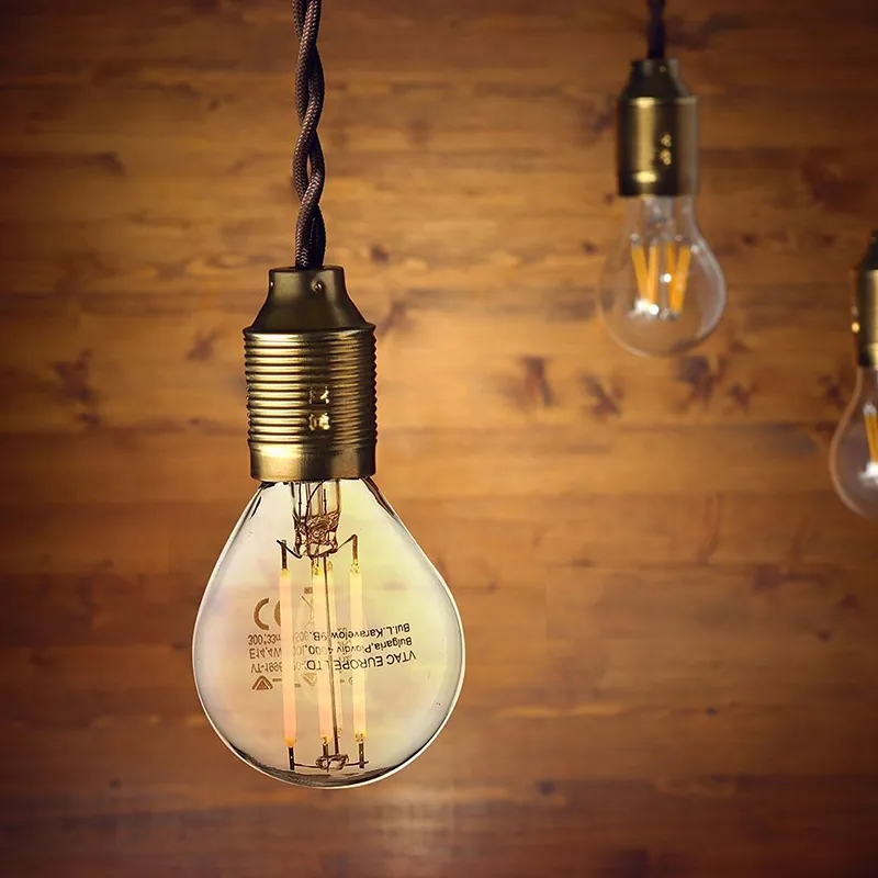 Bec E14 cu Filament LED 4W 3000K Alb Cald
