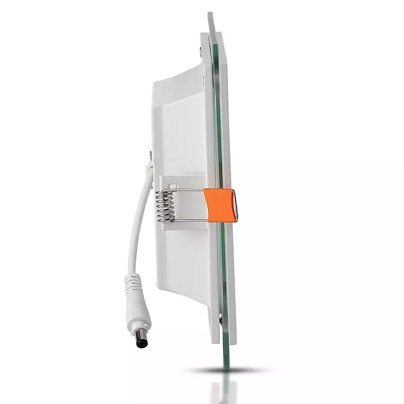 Panou LED Patrat Incorporabil 18W 6400K Alb Rece, Sticla