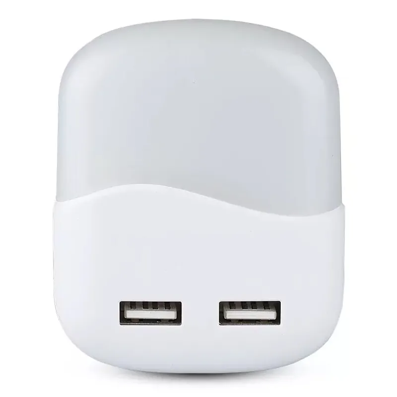 Lampa Veghe Patrata cu Senzor Lumina 3000K + 2 USB