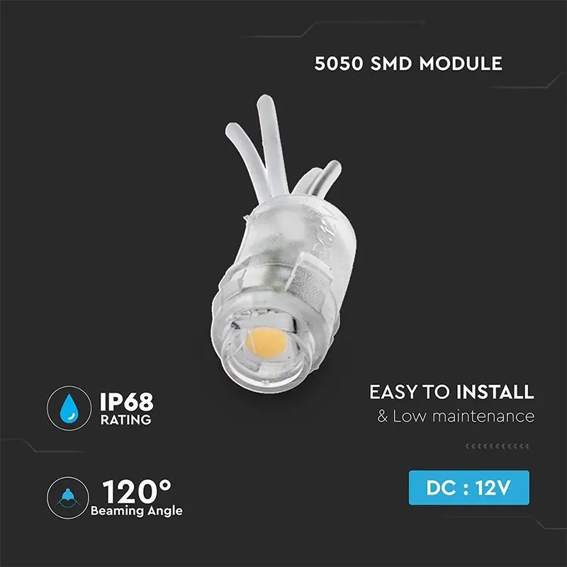Modul LED SMD5050 0.24W IP68 3000K Alb Cald