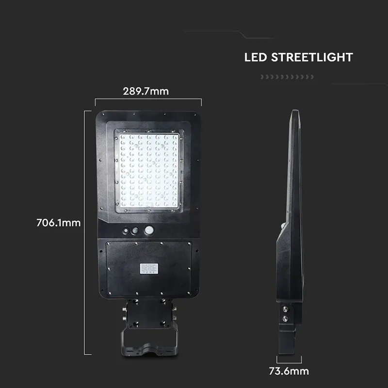 Corp Iluminat Stradal LED Solar 40W 4000K Alb Neutru