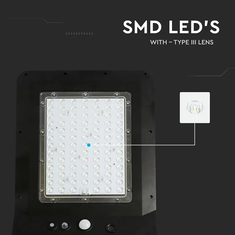 Corp Iluminat Stradal LED Solar 40W 4000K Alb Neutru