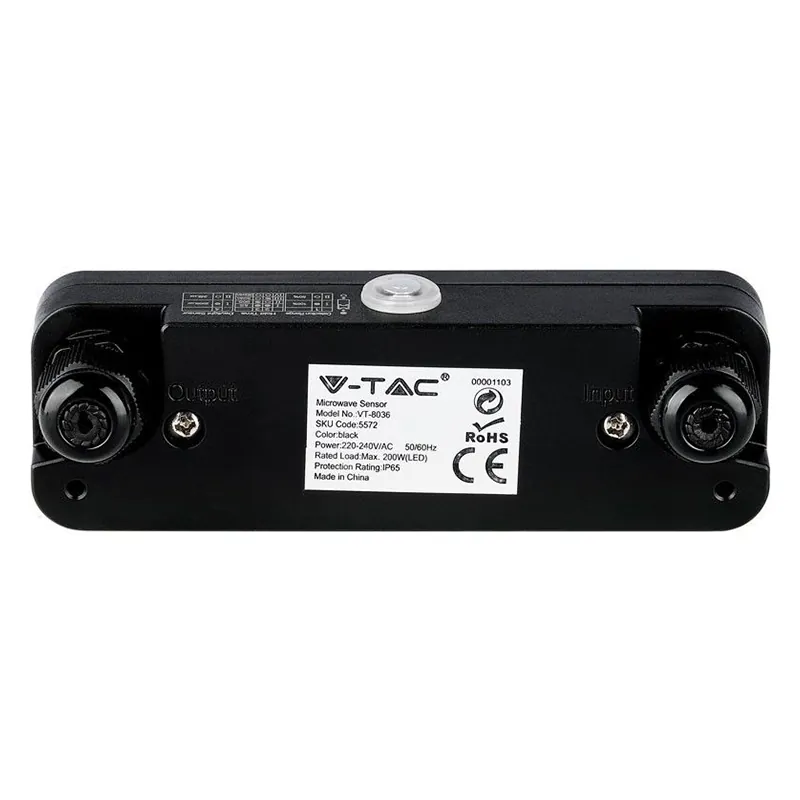 Senzor Miscare pentru Reflectoare LED Max 200W IP65,Negru