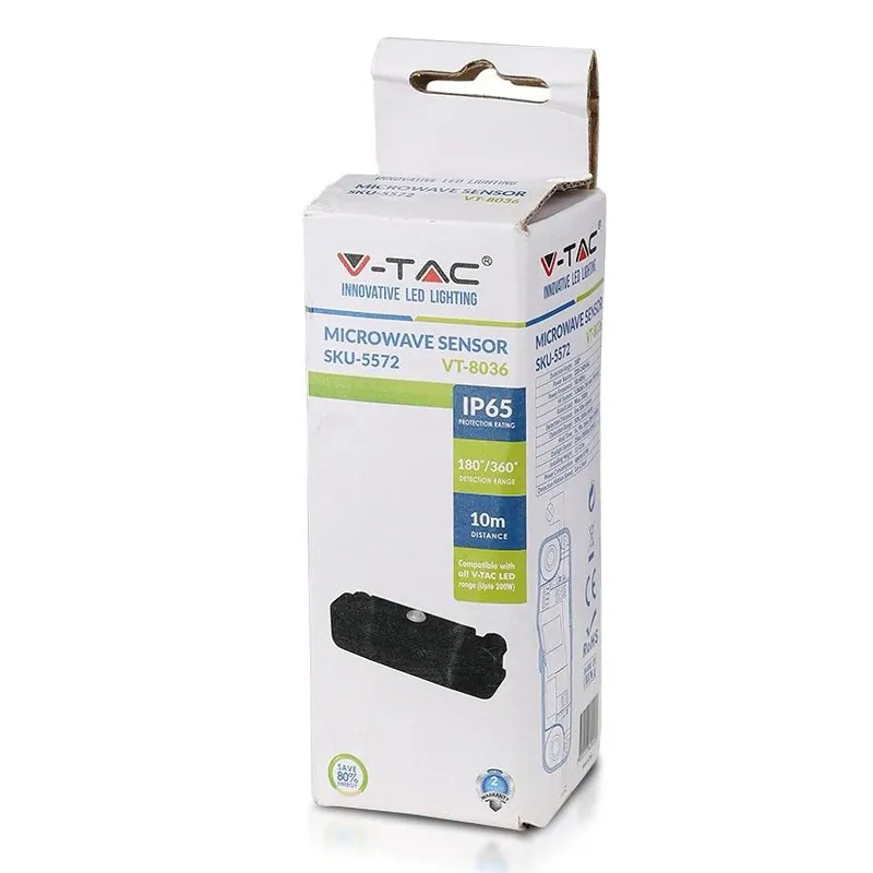 Senzor Miscare pentru Reflectoare LED Max 200W IP65,Negru