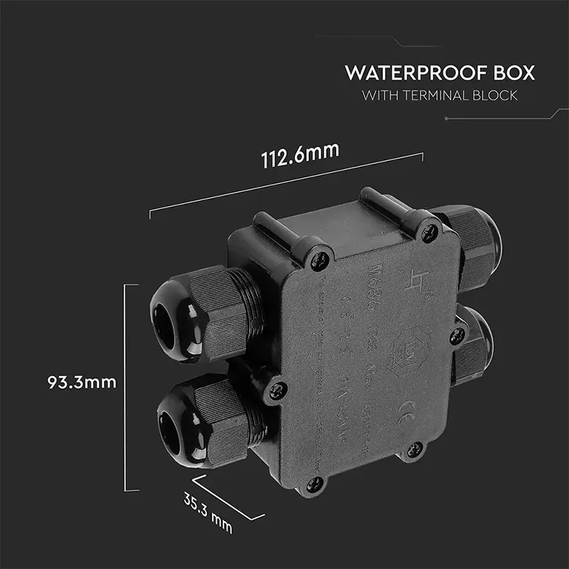 Conector Terminal 4PINI 8-12MM IP68 - Negru