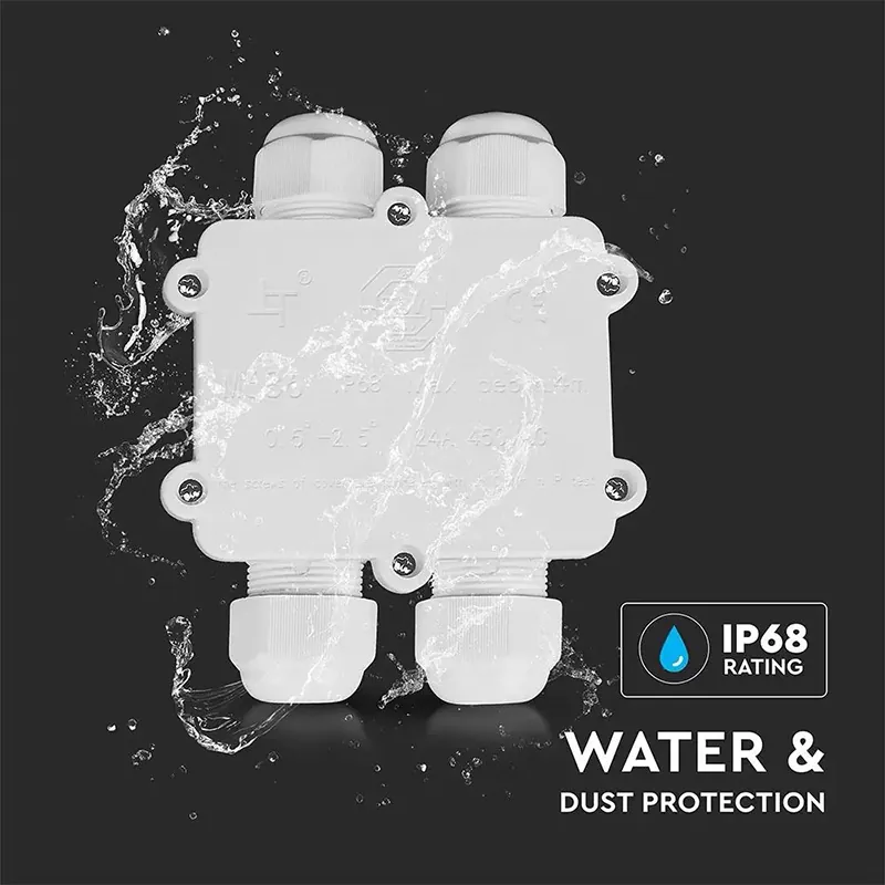 Conector Terminal 4PINI 8-12MM IP68 - Alb
