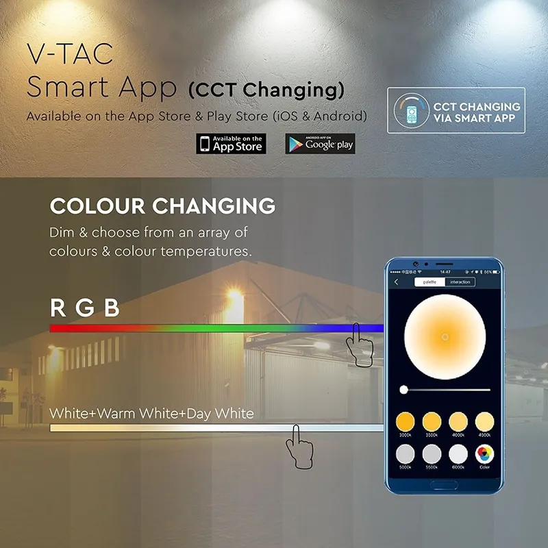 Reflector LED Smart RGB + Alb 20W  IP65 - Alb