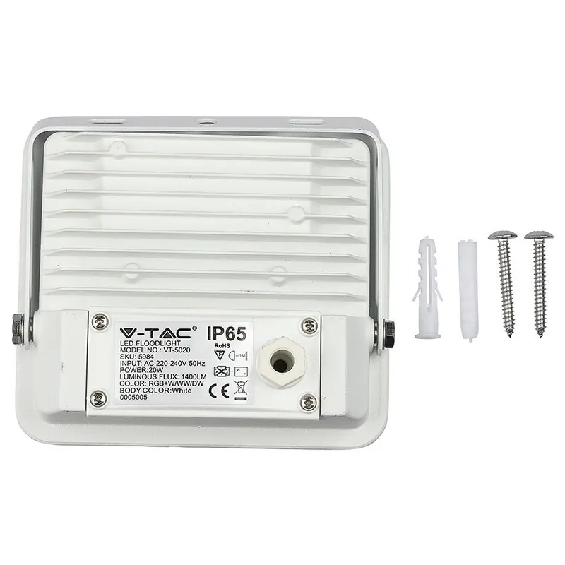 Reflector LED Smart RGB + Alb 20W  IP65 - Alb