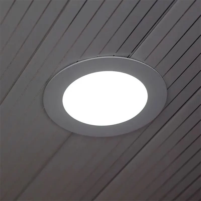 Panou LED Rotund Incorporabil 18W 4000K Alb Neutru, Sticla