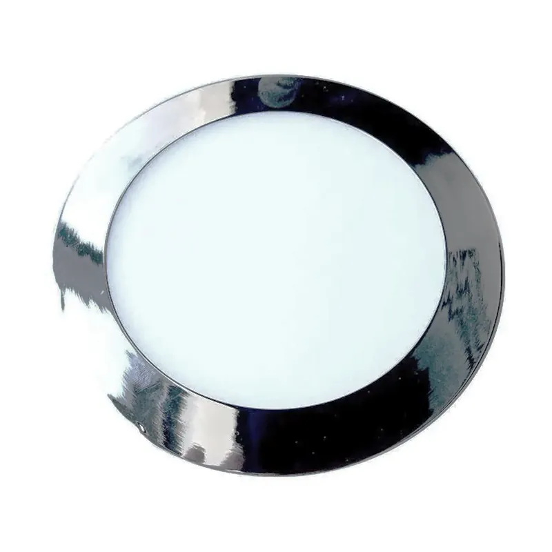 Panou LED Slim Rotund 24W 4000K - Crom