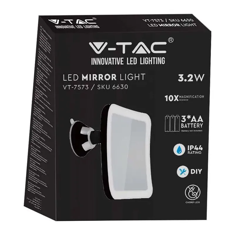 Oglinda Iluminata LED 3.2W pentru Make Up 6400K cu Baterii  4XAA