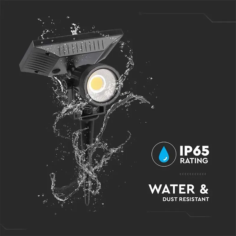 Lampa Gradina 2W Incarcare Solara IP65 3000K