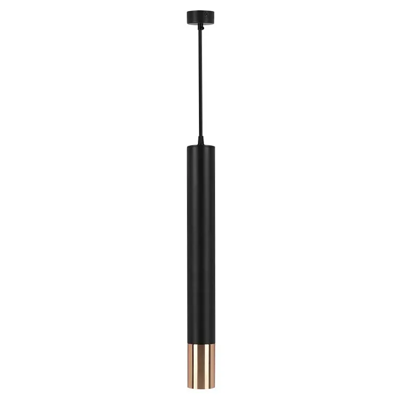 Pendul cu Soclu GU10 60X500MM - Negru/Auriu