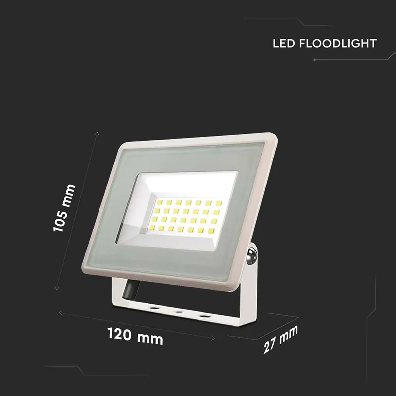 Reflector LED SMD 20W 6500K IP65 - Alb