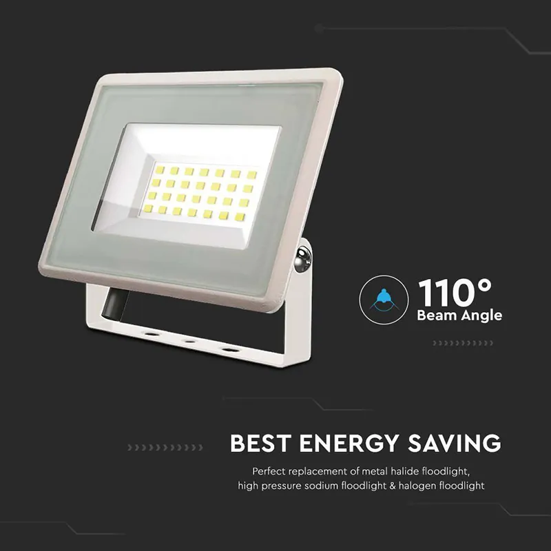 Reflector LED SMD 20W 6500K IP65 - Alb