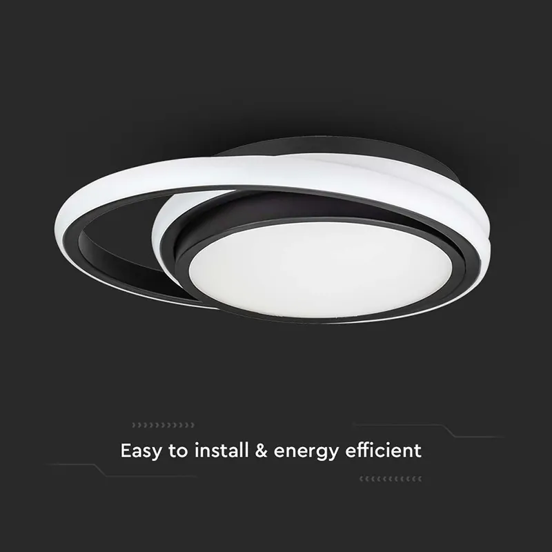 Corp Iluminat LED 38W 3IN1 - Negru