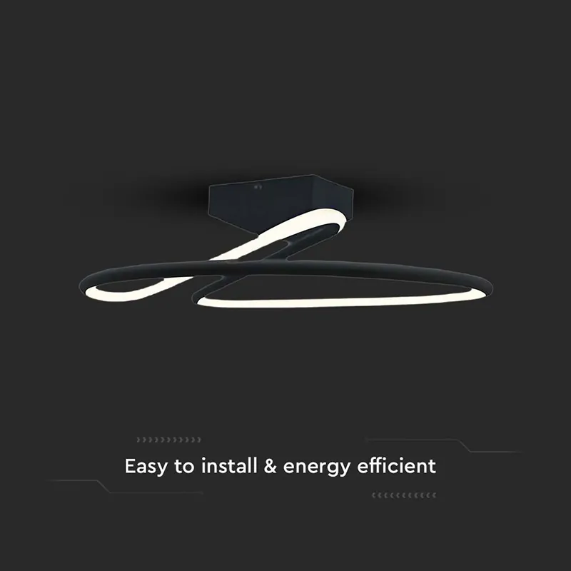 Candelabru LED 20W 4000K 25X13CM - Negru