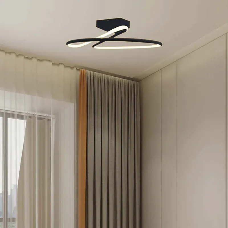 Candelabru LED 20W 4000K 25X13CM - Negru