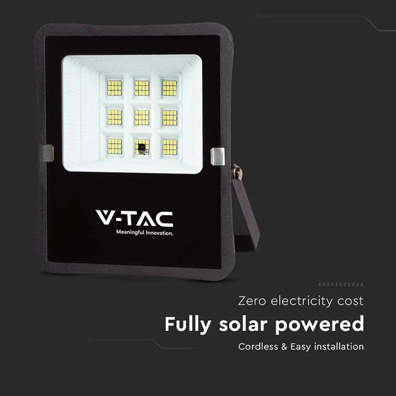 Reflector LED 6W 6400K cu Incarcare Solara