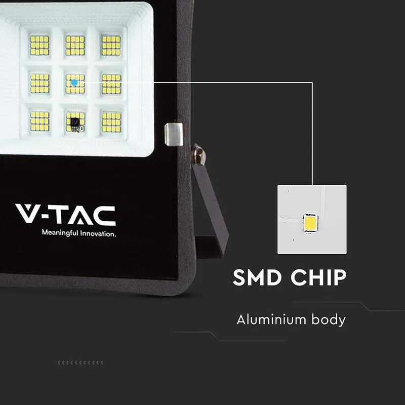Reflector LED 6W 6400K cu Incarcare Solara