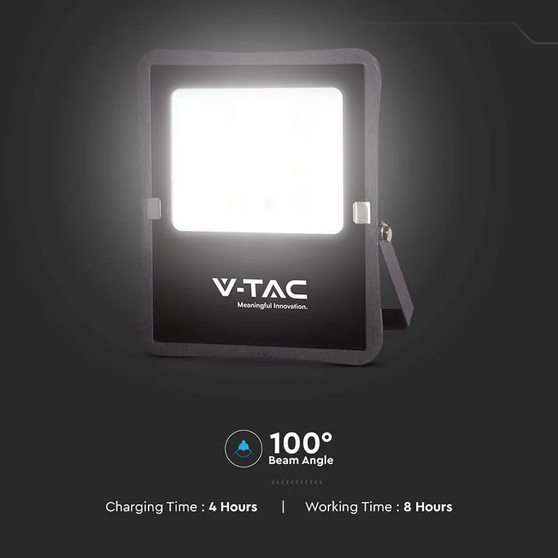Reflector LED 6W 6400K cu Incarcare Solara